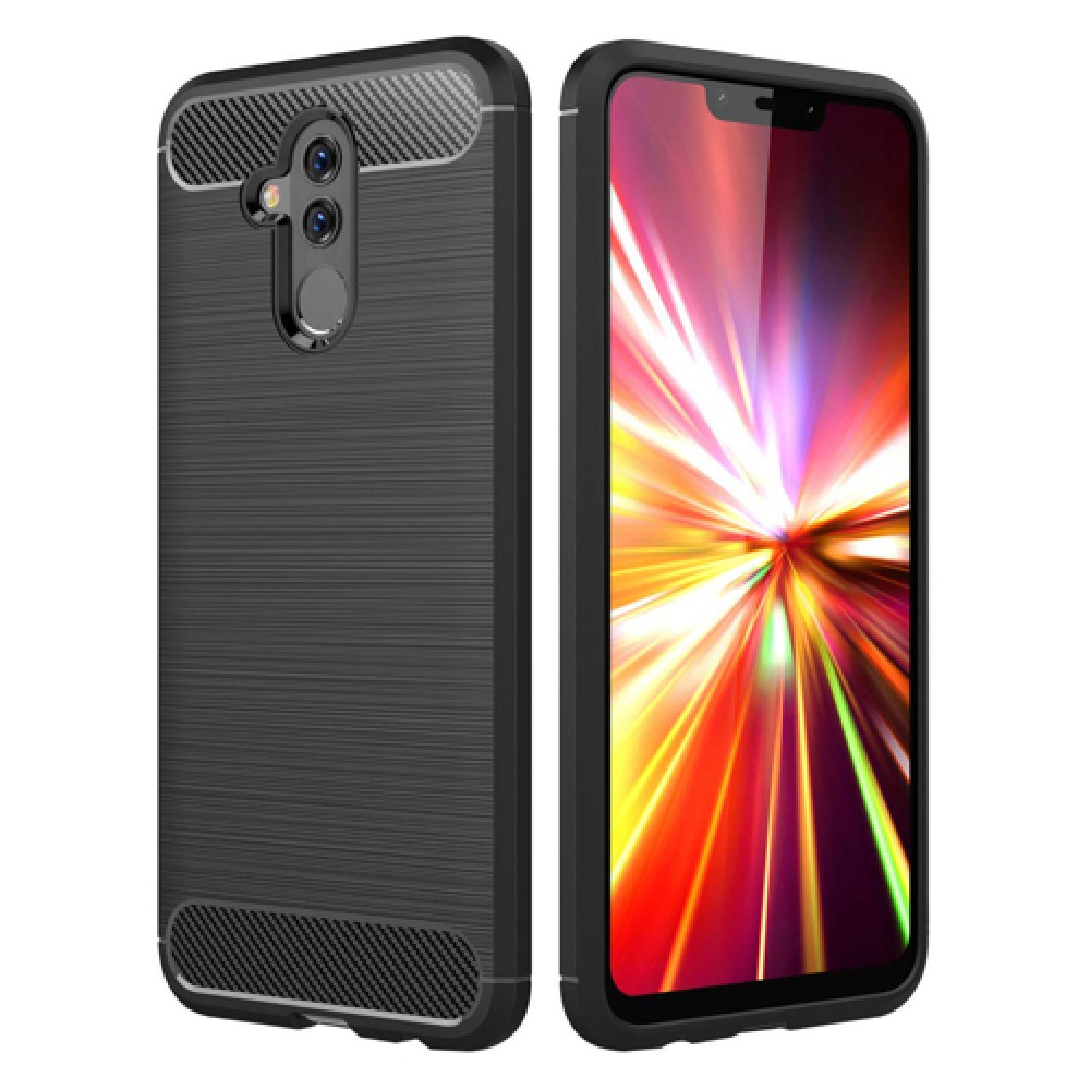 Θήκη TPU Σιλικόνης Carbon Fiber για Huawei Mate 10 Lite - Μαύρο
