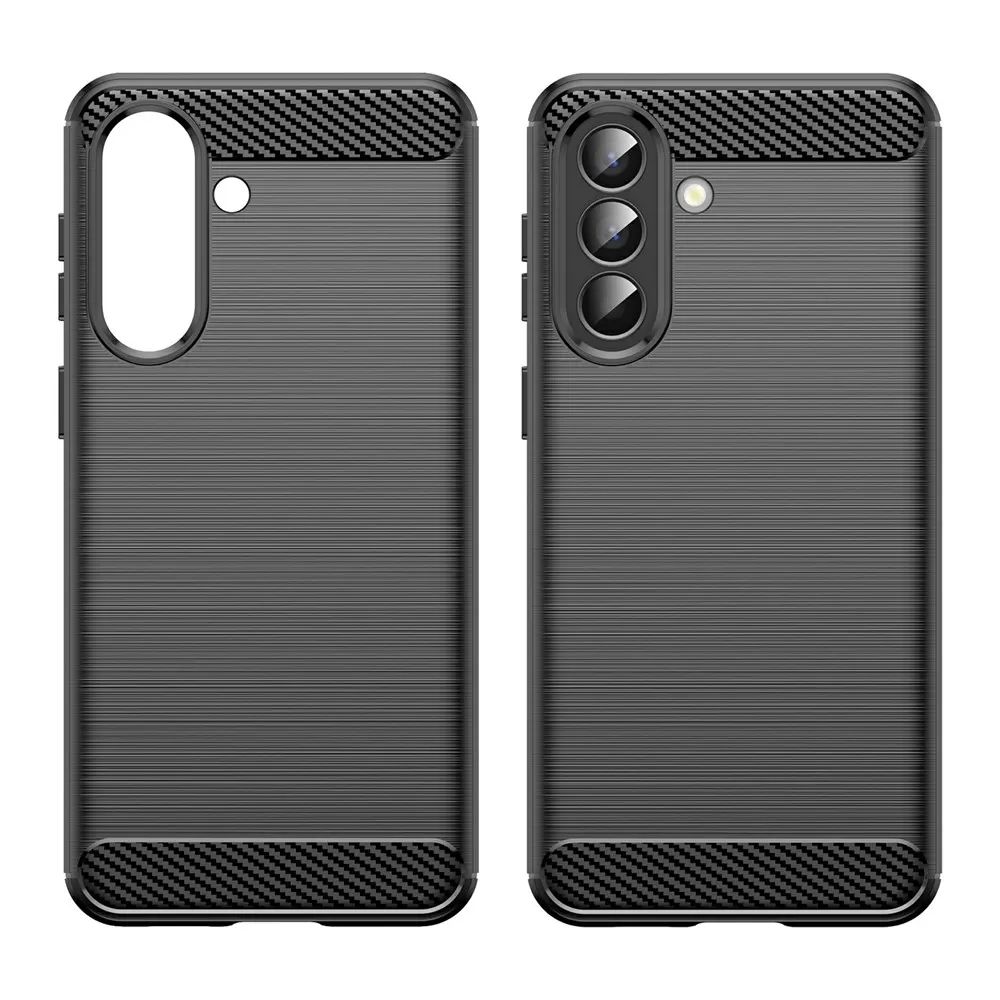 Θήκη TPU Σιλικόνης Carbon Fiber Style για Samsung Galaxy A57 - Μαύρη