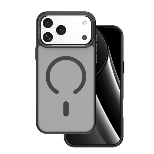 Θήκη Frozen Mag με Magsafe για iPhone 17 Pro Max / 18 Pro Max - Μαύρο Πλαίσιο