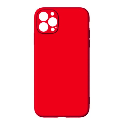 Θήκη TPU Σιλικόνης με Υφασμάτινη Επένδυση για iPhone 16 Pro - Κόκκινο