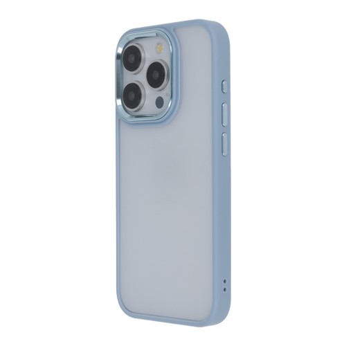 Σκληρή Θήκη Satin Matt για iPhone 12 / 12 Pro - Γαλάζιο Πλαίσιο