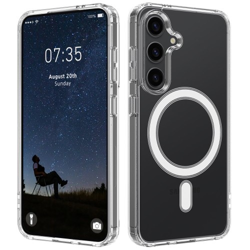 Θήκη TPU Σιλικόνης 1.5mm με Ενισχυμένες Γωνίες και MagSafe για Samsung Galaxy S26 - Διάφανο