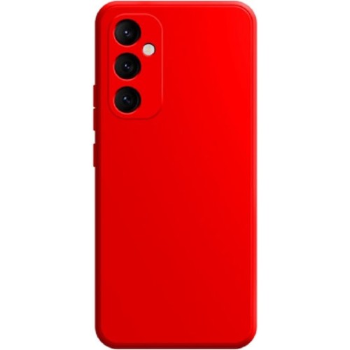Θήκη TPU Σιλικόνης με Υφασμάτινη Επένδυση για Samsung Galaxy A36 - Κόκκινο