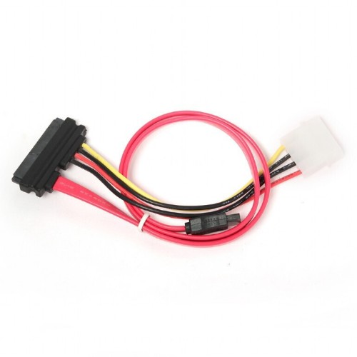 Gembird Καλώδιο 7-Pin SATA III 22-Pin SATA III Molex 4 pin 0.35m - Κόκκινο