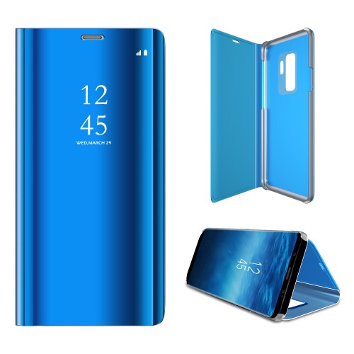 Θήκη Book Style Clear View για Samsung A41 - Μπλε