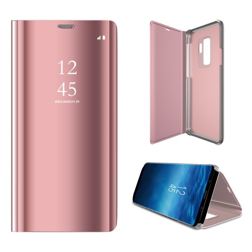 Θήκη Clear View για Samsung A42 - Ροζ Χρυσό
