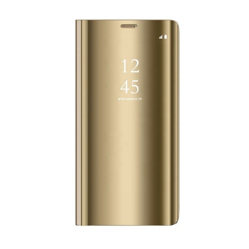 Θήκη Book Style Clear View για Samsung Galaxy M31s - Χρυσό
