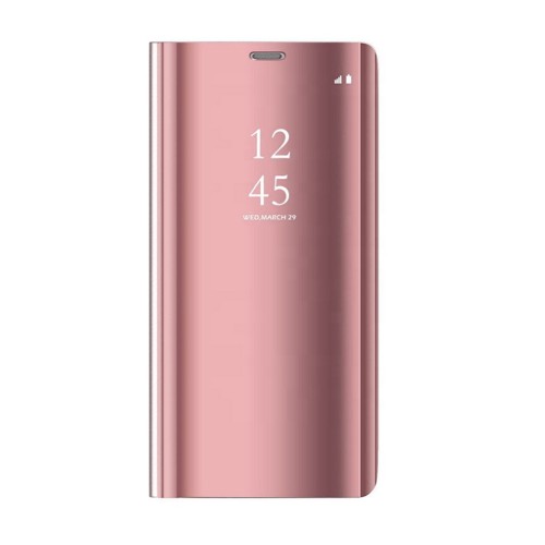 Θήκη Book Style Clear View για Samsung Galaxy M31s - Ροζ Χρυσό