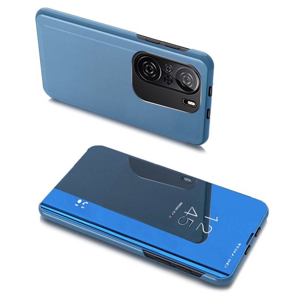 Θήκη Book Style Clear View για Xiaomi Poco F3 - Μπλε