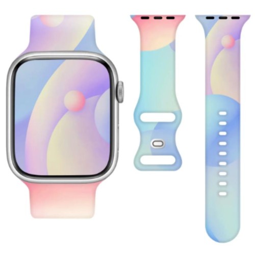 Λουράκι TPU Σιλικόνης για Apple Watch 42mm / 44mm / 45mm / 49mm - Πολύχρωμο