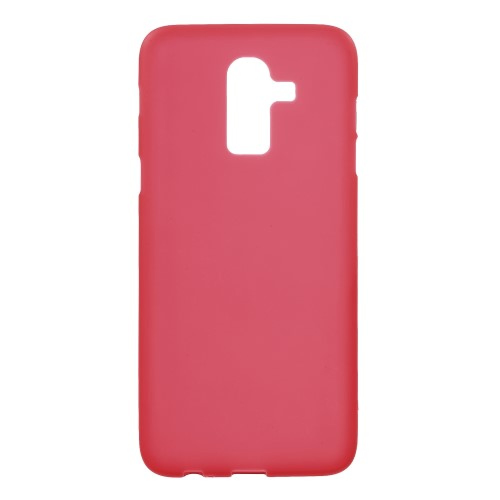 Θήκη TPU Σιλικόνης για Galaxy J8 2018 - Κόκκινη Ματ