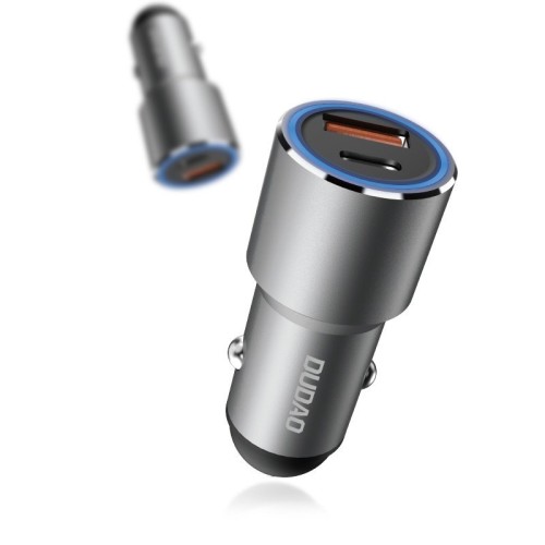 Φορτιστής Αυτοκινήτου Dudao USB Quick Charge 22.5 W / USB Type C PD - Γκρι