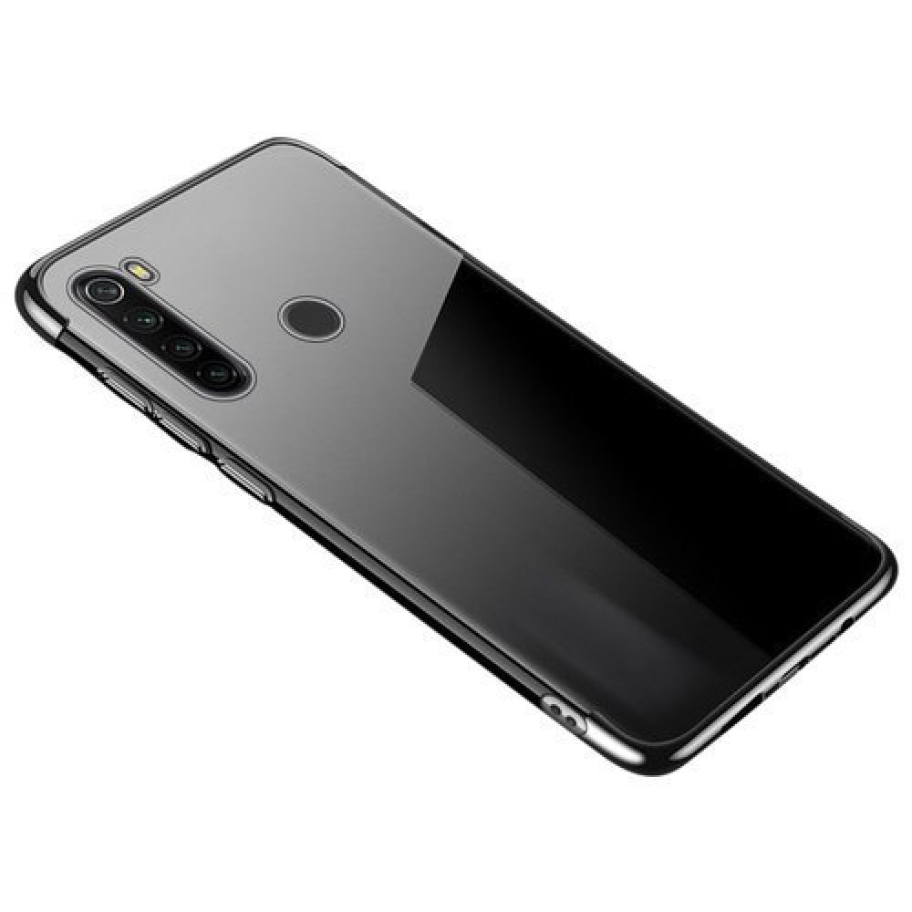 Θήκη TPU Σιλικόνης με Electroplating Πλαίσιο για Huawei P40 - Διάφανη Μαύρη