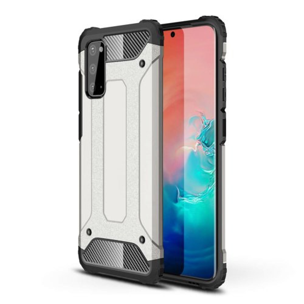 Θήκη Hybrid Armor για Samsung Galaxy S20 - Ασημί