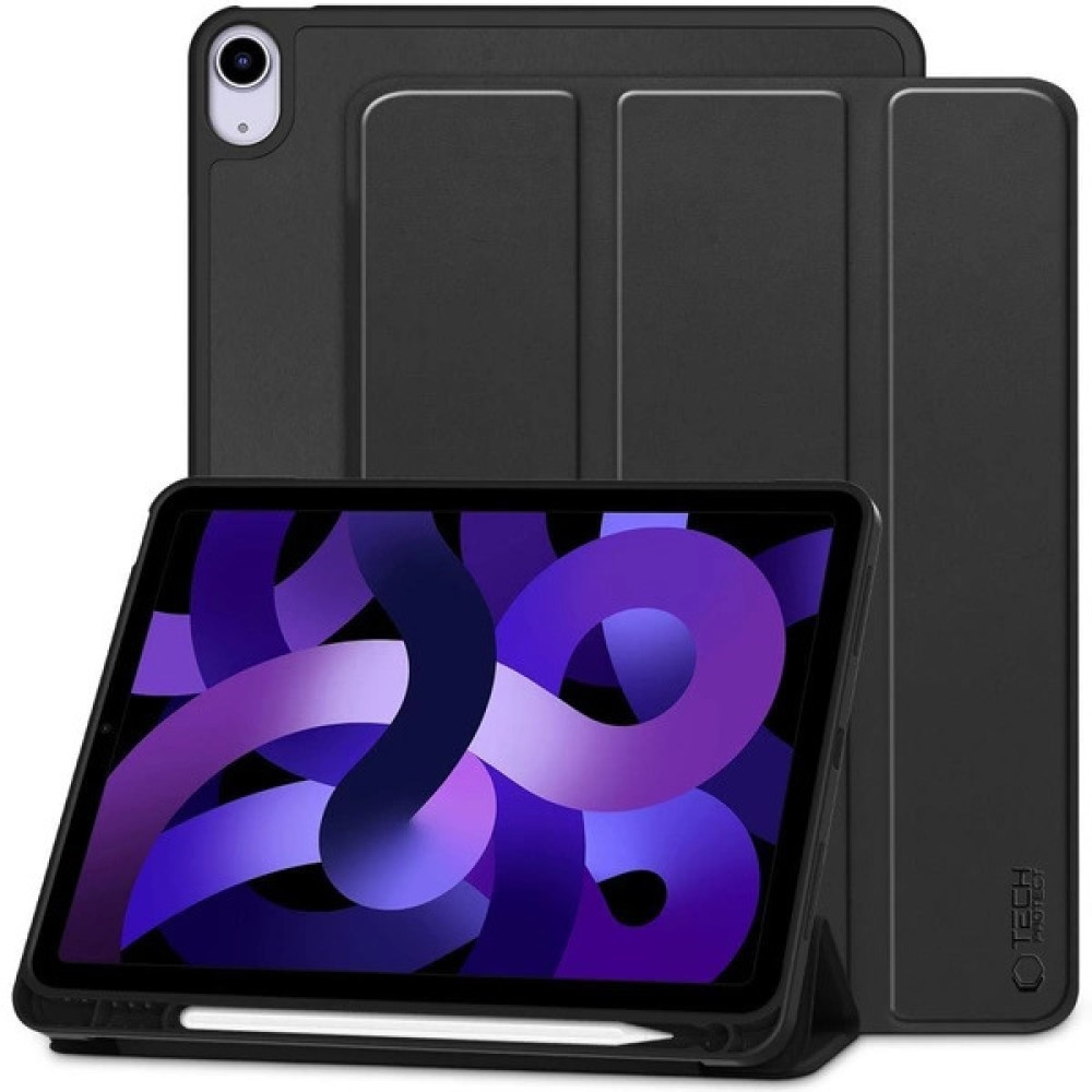 Tech-Protect SmartCase Θήκη Trifold για iPad Air 4 2020 / Air 5 2022 10.9 / Air 11 2024 - Μαύρο