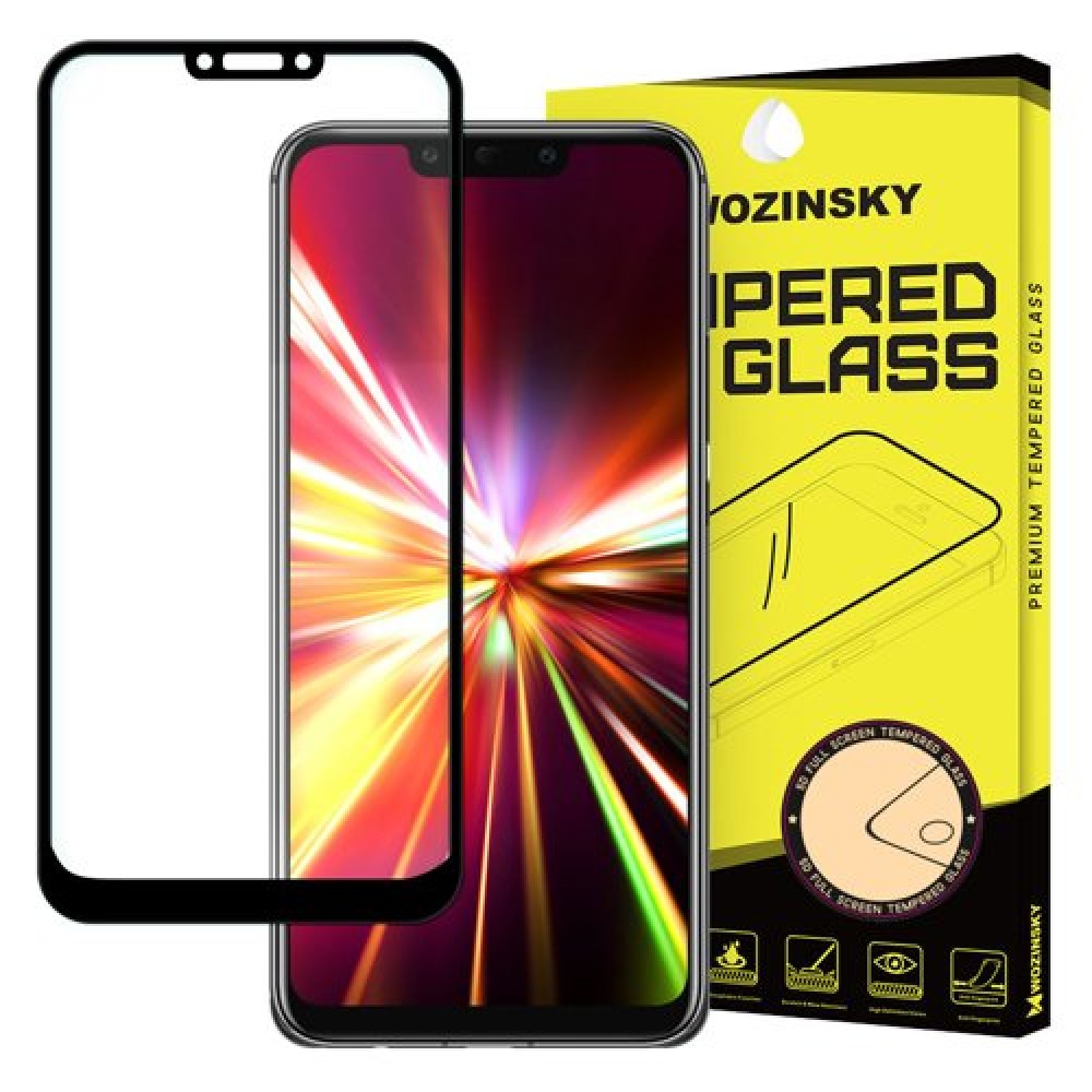 Tempered Glass WOZINSKY FULL GLUE για Huawei Mate 30 Lite - Μαύρο Πλαίσιο