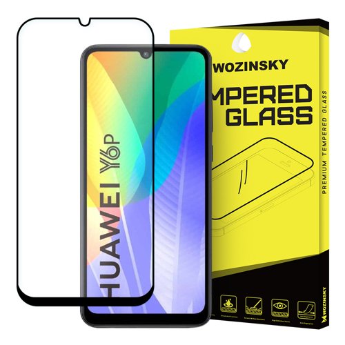 Tempered Glass Wozinsky FULL GLUE για Huawei Y6p - Μαύρο Πλαίσιο
