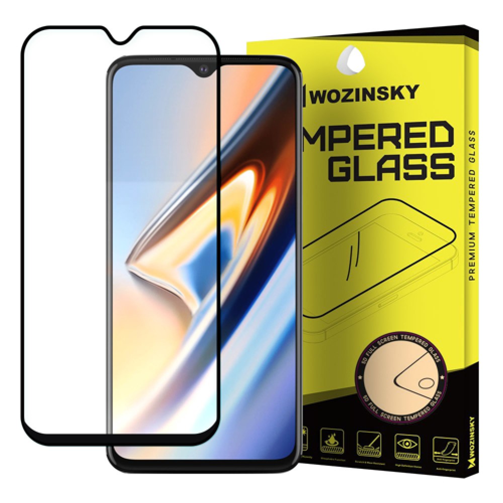 Tempered Glass Full Cover Full Glue WOZINSKY για OnePlus 7T - Μαύρο Πλαίσιo