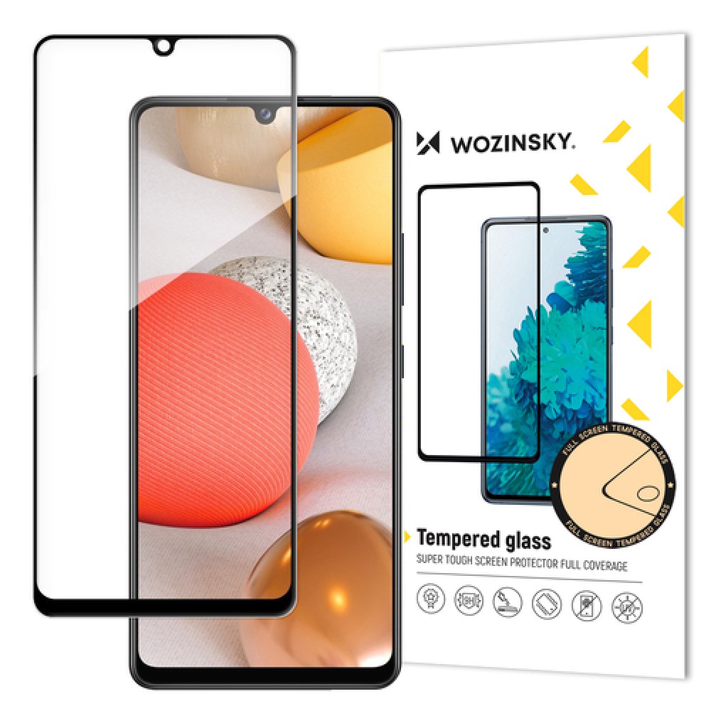 Tempered Glass WOZINSKY FULL GLUE για Samsung Galaxy A42 - Μαύρο Πλαίσιο
