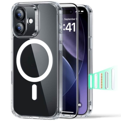 Σκληρή Θήκη ESR Classic Hybrid Halolock Magsafe και Τζαμάκι Προστασίας για iPhone 17 - Διάφανη