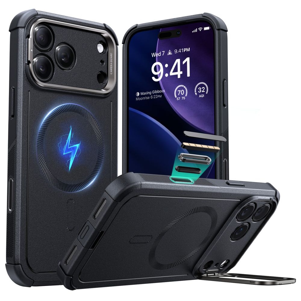 ESR Cyber ​​Kickstand Magsafe Θήκη για iPhone 17 Pro - Μαύρο