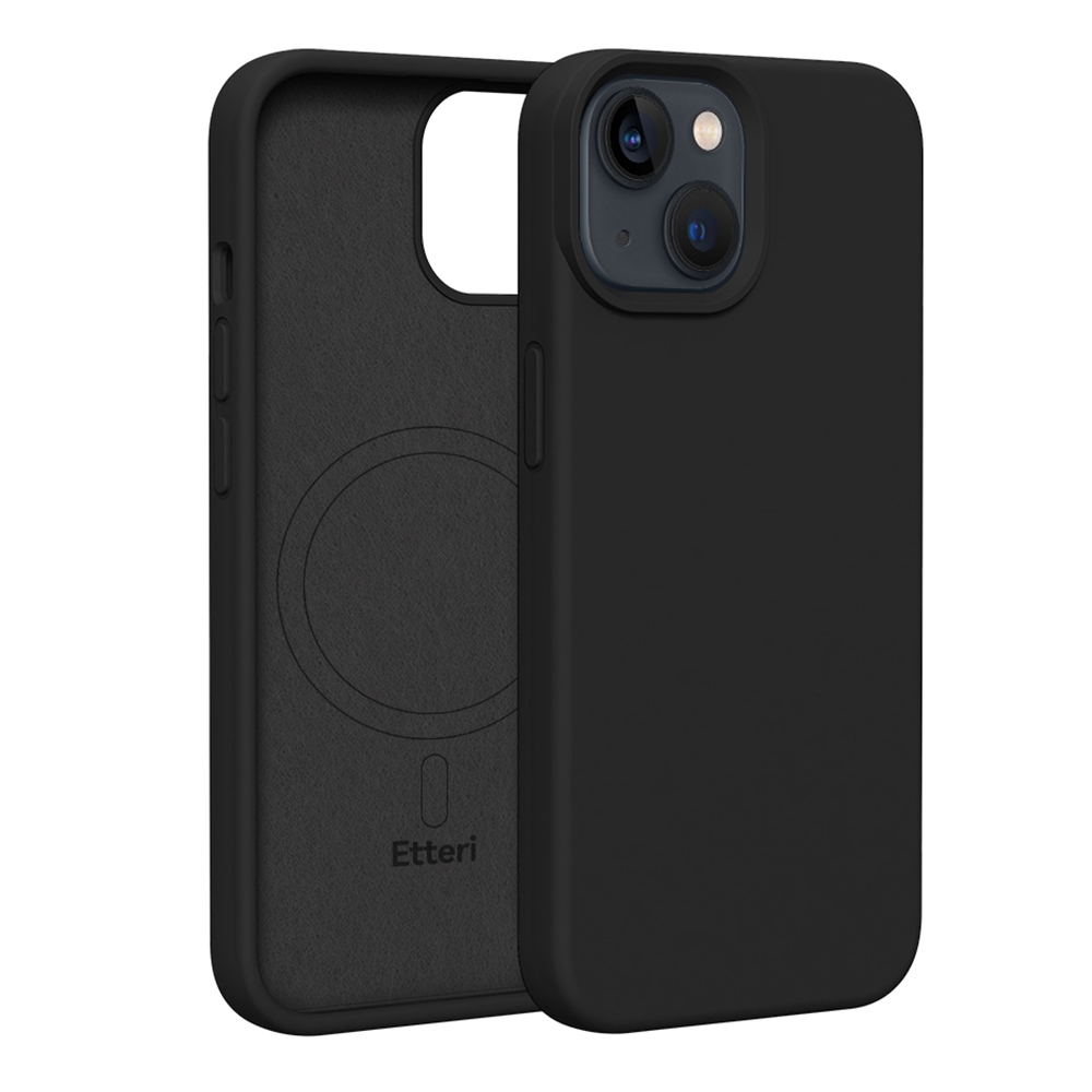 Etteri Θήκη TPU Σιλικόνης Mag Invisible για iPhone 14 - Μαύρο