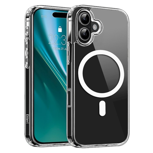 Σκληρή Θήκη Etteri Hybrid Magsafe για iPhone 16 Plus - Διάφανη