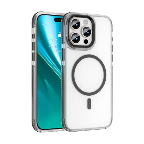 Etteri Icy Σκληρή Θήκη με Magsafe για iPhone 15 Pro - Διάφανη / Μαύρο Πλαίσιο