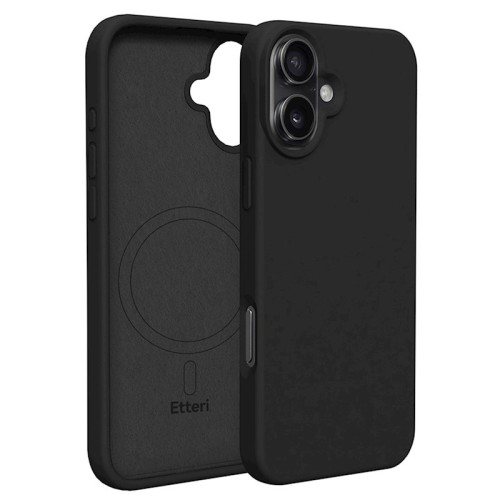 Etteri Θήκη TPU Σιλικόνης Mag Invisible για iPhone 16 Plus - Μαύρη