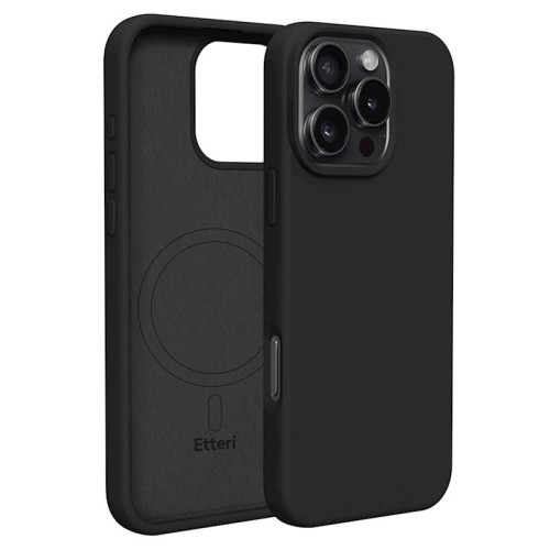 Etteri Θήκη TPU Σιλικόνης Mag Invisible για iPhone 16 Pro - Μαύρη