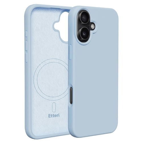 Etteri Θήκη TPU Σιλικόνης Mag Invisible για iPhone 16 - Γαλάζιο