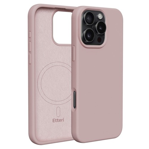 Etteri Θήκη TPU Σιλικόνης Mag Invisible για iPhone 16 Pro - Ροζ