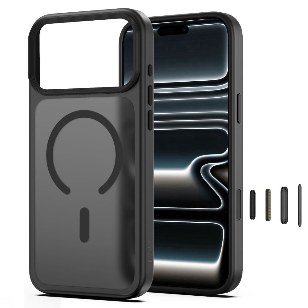 Tech-Protect Σκληρή Θήκη MagMat με MagSafe για iPhone 17 Pro Max / 18 Pro Max - Μαύρο Φιμέ
