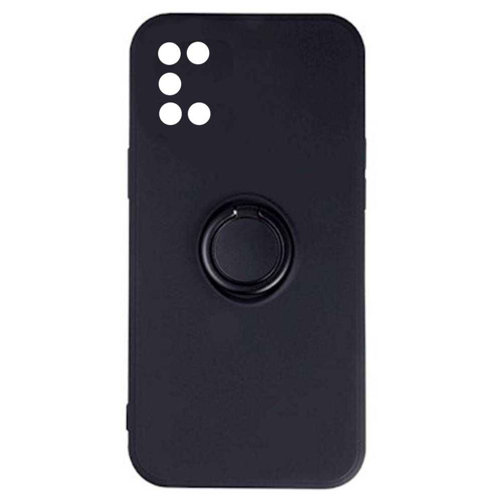 Θήκη Finger Grip με Βάση Στήριξης για Samsung Galaxy A02s - Μαύρο