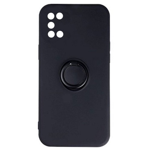 Θήκη Finger Grip με Βάση Στήριξης για Samsung Galaxy A02s - Μαύρο