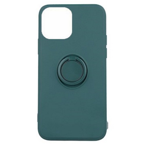 Θήκη Finger Grip για iPhone 13 Mini με Βάση Στήριξης - Σκούρο Πράσινο