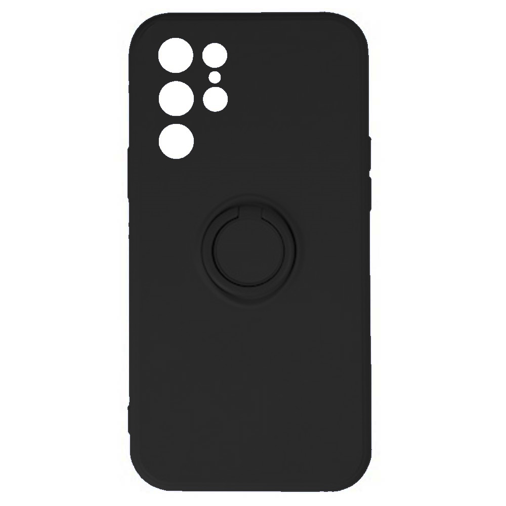 Θήκη Finger Grip με Βάση Στήριξης Δαχτυλίδι για Samsung Galaxy S22 Ultra - Μαύρο