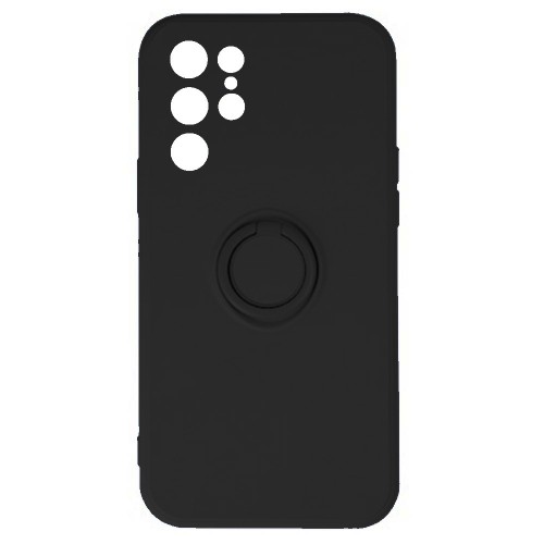 Θήκη Finger Grip με Βάση Στήριξης Δαχτυλίδι για Samsung Galaxy S22 Ultra - Μαύρο
