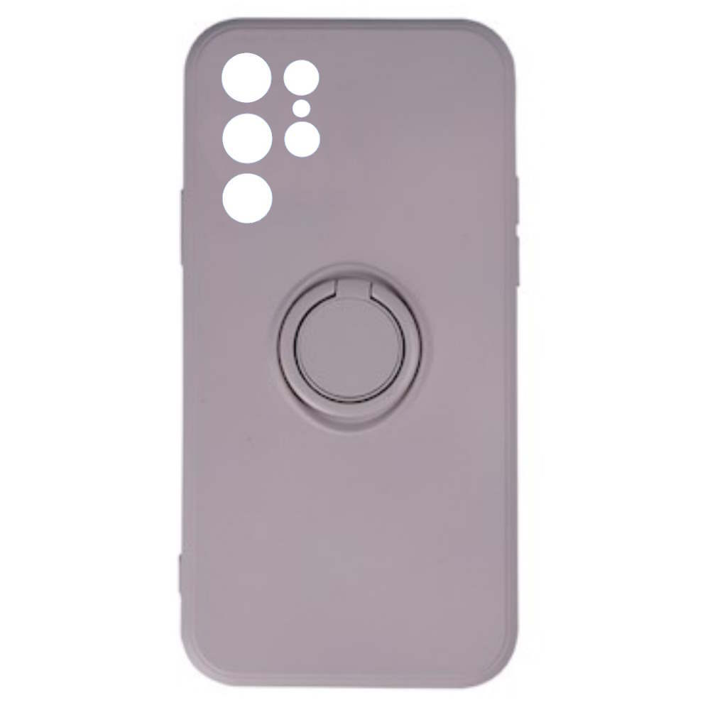 Θήκη Finger Grip με Βάση Στήριξης Δαχτυλίδι για Samsung Galaxy S23 Ultra - Ανοιχτό Γκρι