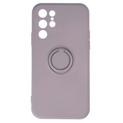 Θήκη Finger Grip με Βάση Στήριξης Δαχτυλίδι για Samsung Galaxy S23 Ultra - Ανοιχτό Γκρι