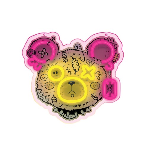 Λάμπα Neon LED - Σχήμα PUNK TEDDY BEAR
