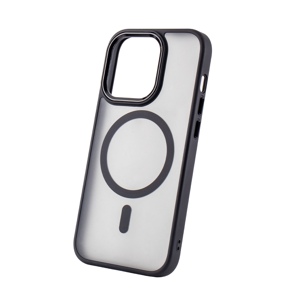 Θήκη Frozen Mag με Magsafe για iPhone 13 - Μαύρο Πλαίσιο
