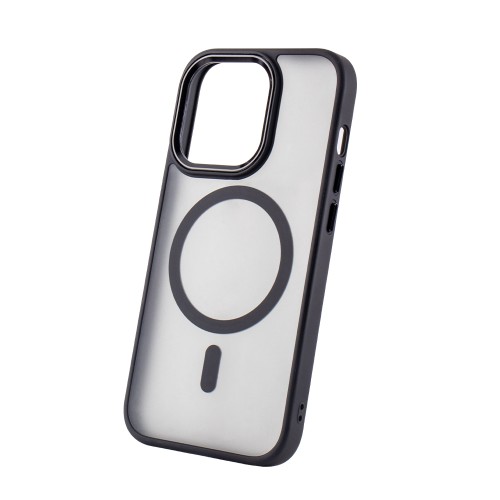 Θήκη Frozen Mag με Magsafe για iPhone 13 - Μαύρο Πλαίσιο
