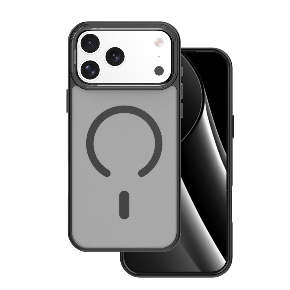 Θήκη Frozen Mag με Magsafe για iPhone 17 Pro / 18 Pro - Μαύρη