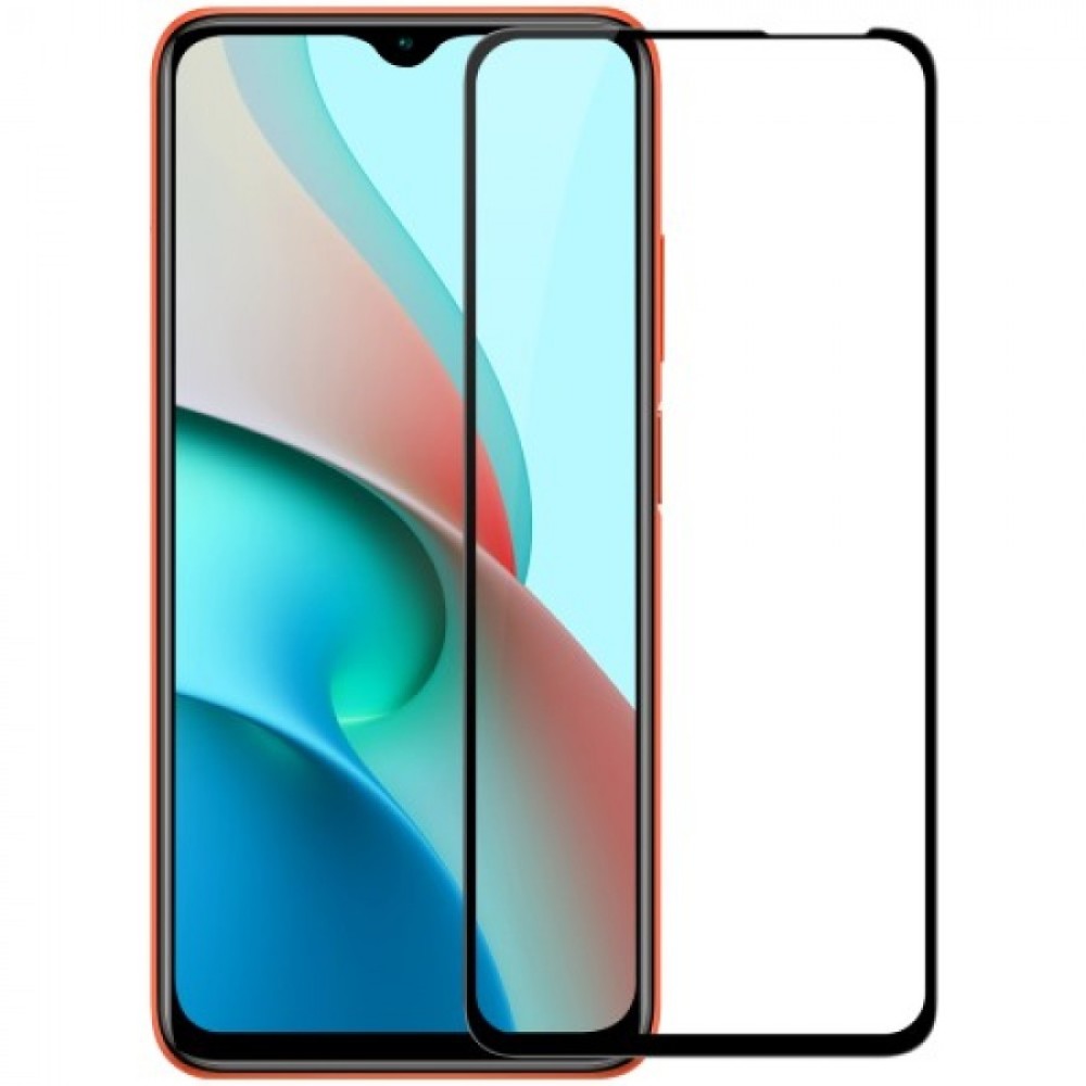 Tempered Glass FULL GLUE για Xiaomi Redmi 9T / Poco M3 - Μαύρο Πλαίσιο