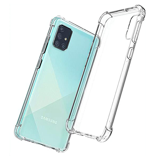 Θήκη TPU Σιλικόνης με Ενισχυμένες Γωνίες για Galaxy A71 - Διάφανη