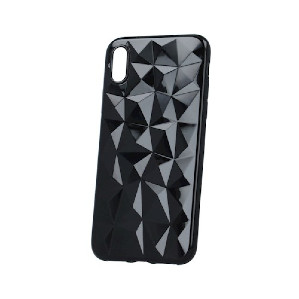Θήκη TPU Σιλικόνης Geometric Style για iPhone XS Max - Μαύρη