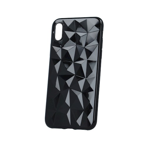 Θήκη TPU Σιλικόνης Geometric Style για iPhone XS Max - Μαύρη