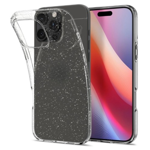 Θήκη TPU Σιλικόνης Glitter για iPhone 16 Pro - Διάφανη