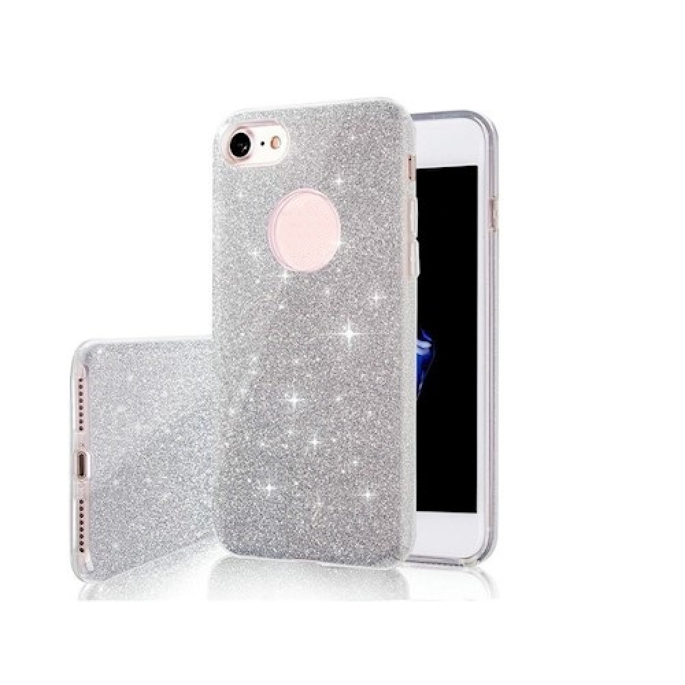 Θήκη TPU Σιλικόνης Glitter για iPhone 12 / 12 Pro - Ασημί
